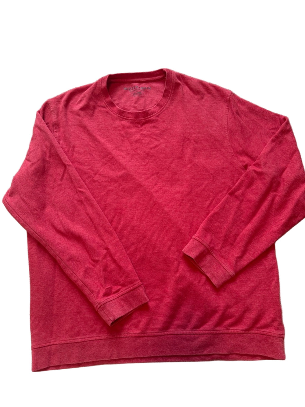 Mizzen+Main Sweatshirt Men's XXL Red Crewneck Lightweight